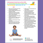 Individualized Family Service Plan (IFSP) vs Individualized Education Program (IEP)