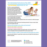 The Individualized Family Service Plan (IFSP)